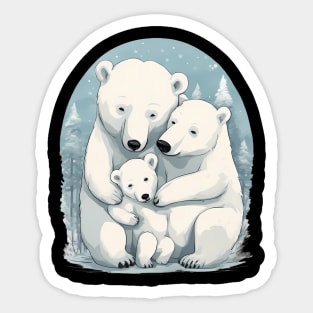 Mama Papa Bear Sticker